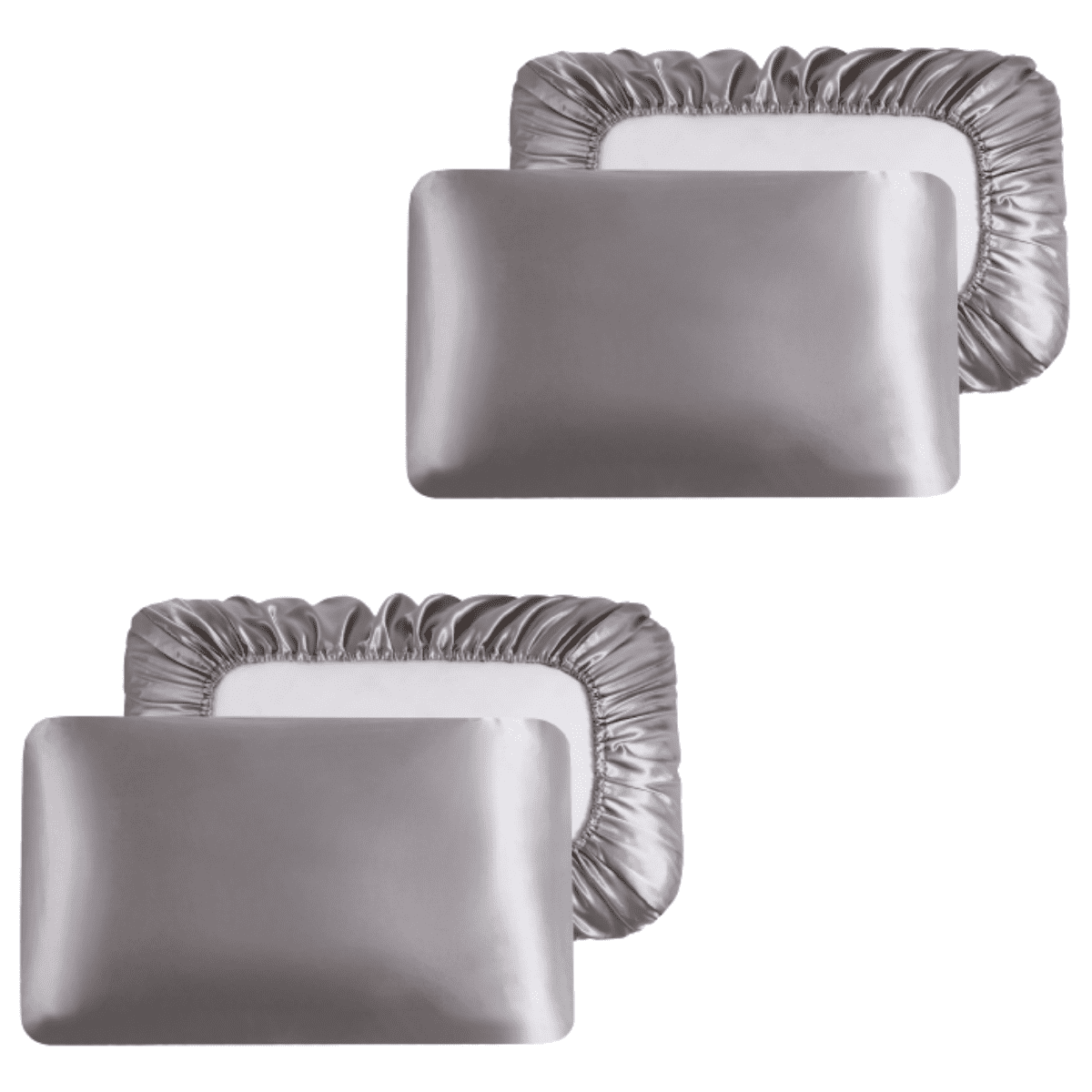2 Pairs Silk Pillowcase for Hair and Skin, Satin Silk Pillow Cases