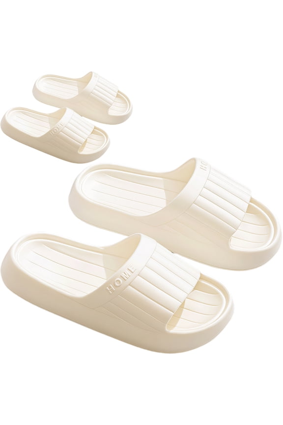 2 Pairs Slippers for Women Men Bathroom Shower Shoes indoor