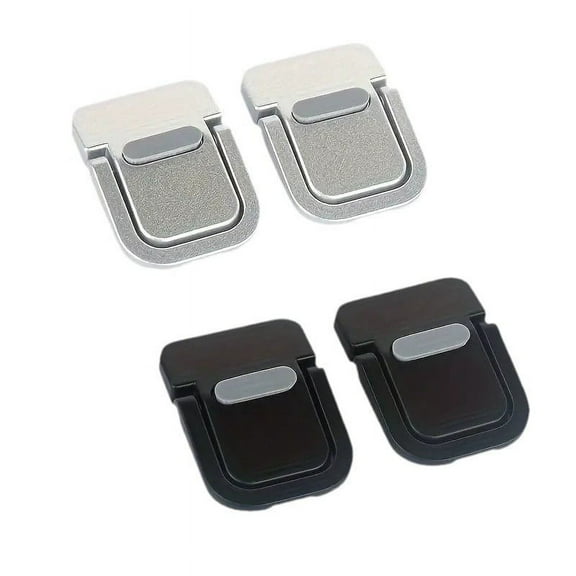 2 Pairs Small Portable Laptop Riser Stand for Desk Invisible Metal Computer Elevator