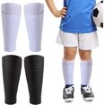 thumbnail image 1 of 2 Pairs Soccer Shin Guard Socks, Breathable Soccer Shin Guard Sleeves with Pocket for Football Shin Pads, Shin Pads Holder for Kicking Ball, Running, Cycling, 1 of 7