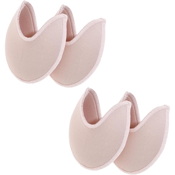 2 Pairs Soft Ballet Toe Pads Foot Care Toe 3.54 x 3.15inch High Heels Toes Caps Toes Pads for Pointe Shoes,Forefoot Wrap Pad for Women Girls,Half Pad, Sponge Insoles