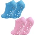 thumbnail image 1 of 2 Pairs Soft Moisturizing Gel Socks for Women, Moisturizing Socks with Spa Gel for Moisturizing Vitamin and Essential Oils Infused, Gel Socks for Repair Dry Cracked Skins Softens Feet (A), 1 of 5