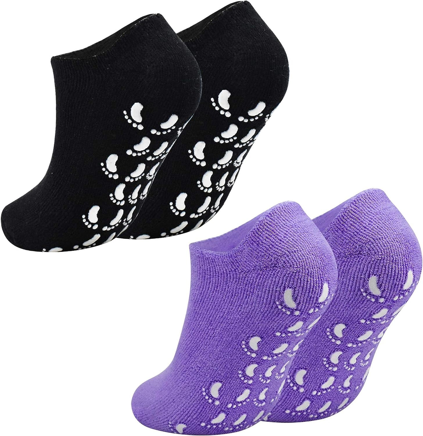2 Pairs Soft Moisturizing Gel Socks for Women, Moisturizing Socks with