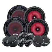 2 Pairs   SoundXtreme 1000W 6.5-Inch 2-Way Car Audio Component Speaker System 6-1/2in Car Audio Speaker for Car, ATV, RV, Motorcycle, Boat