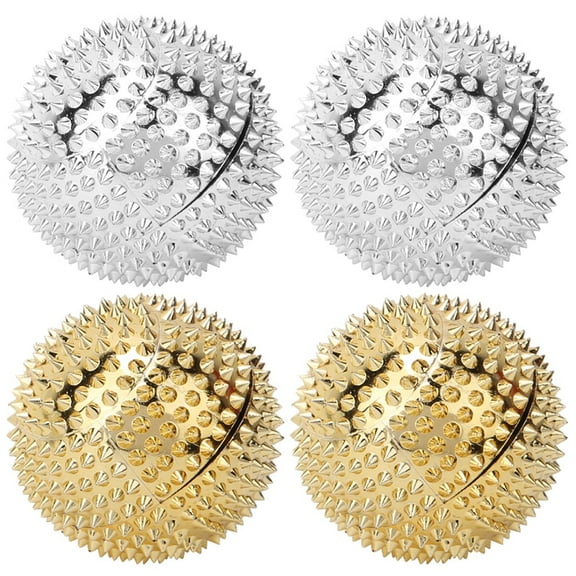 2 Pairs Spiky Magnetic Hand Massage Balls, Rolling Spike Ball, Pressure Relief, Trigger Point Therapy