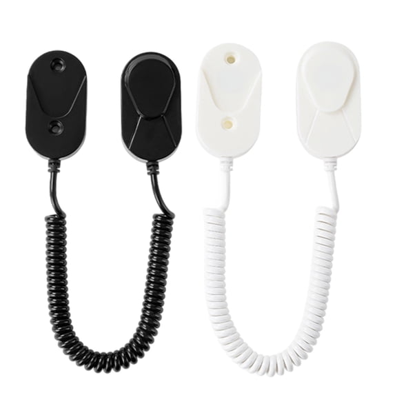 2 Pairs Strong Attachment Force Remote Holder, Retractable Tether with 47.2 in Cable, Anti-Lost Security Spring Cable, Wall Mount TV Remotes Organizer, No Drill Needed for Air Conditioner