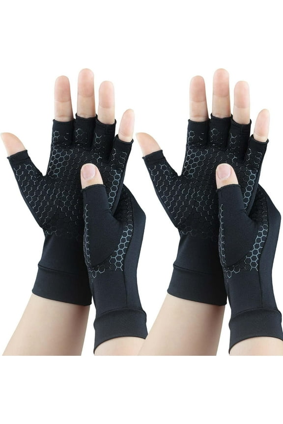 2 Pairs Therapy Glove Wrist Support Brace -Arthritis Rheumatold Health Hand Pain Sleeve Gloves