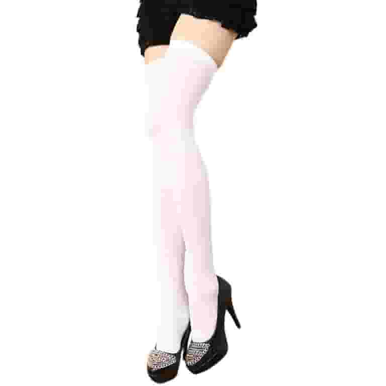 タイツ・ソックス LOW CLASSIC : 24SS / HOLE POINT HALF STOCKINGS (3COLORS) 2 Pairs Thigh High Stockings Sexy Stretchy Plain Thin