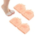 thumbnail image 1 of 2 Pairs Toe Separator, 2025 New Silicone Toe Separators for Women, Metatarsal Pads, Soft & Breathable Metatarsal Cushion, Toe Straightener & Spacer for Women & Men, Beige, 1 of 6