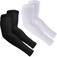 thumbnail image 1 of 2 Pairs UV Protection Cooling Arm Sleeves Sun Sleeves for Men Women, 1 of 6