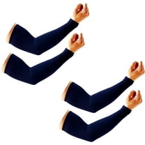 2 Pairs UV Protection Cooling Arm Sleeves for Men and Women UPF 50 Sun Sleeve
