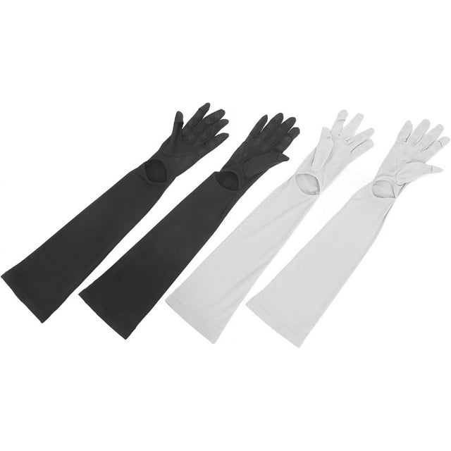 2 Pairs UV Sun Protection Sleeves Unisex Arm Sleeves Cooling Sports
