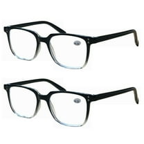 2 Pairs Unisex Blue Light Blocking Reading Glasses Computer Readers for Men Women 0.75