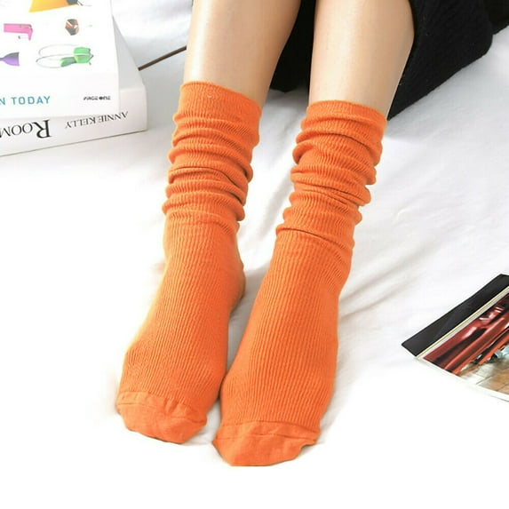 2 Pairs Unisex Fashion Soft Comfortable Cotton Socks Knitting Mid-tube Casual Stocking