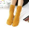 thumbnail image 1 of 2 Pairs Unisex Fashion Soft Comfortable Cotton Socks Knitting Mid-tube Casual Stocking, 1 of 22