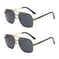 thumbnail image 1 of 2 Pairs Unisex Retro Aviator Pilot Fashion Classic Sunglasses for Men Women Driving, 1 of 3