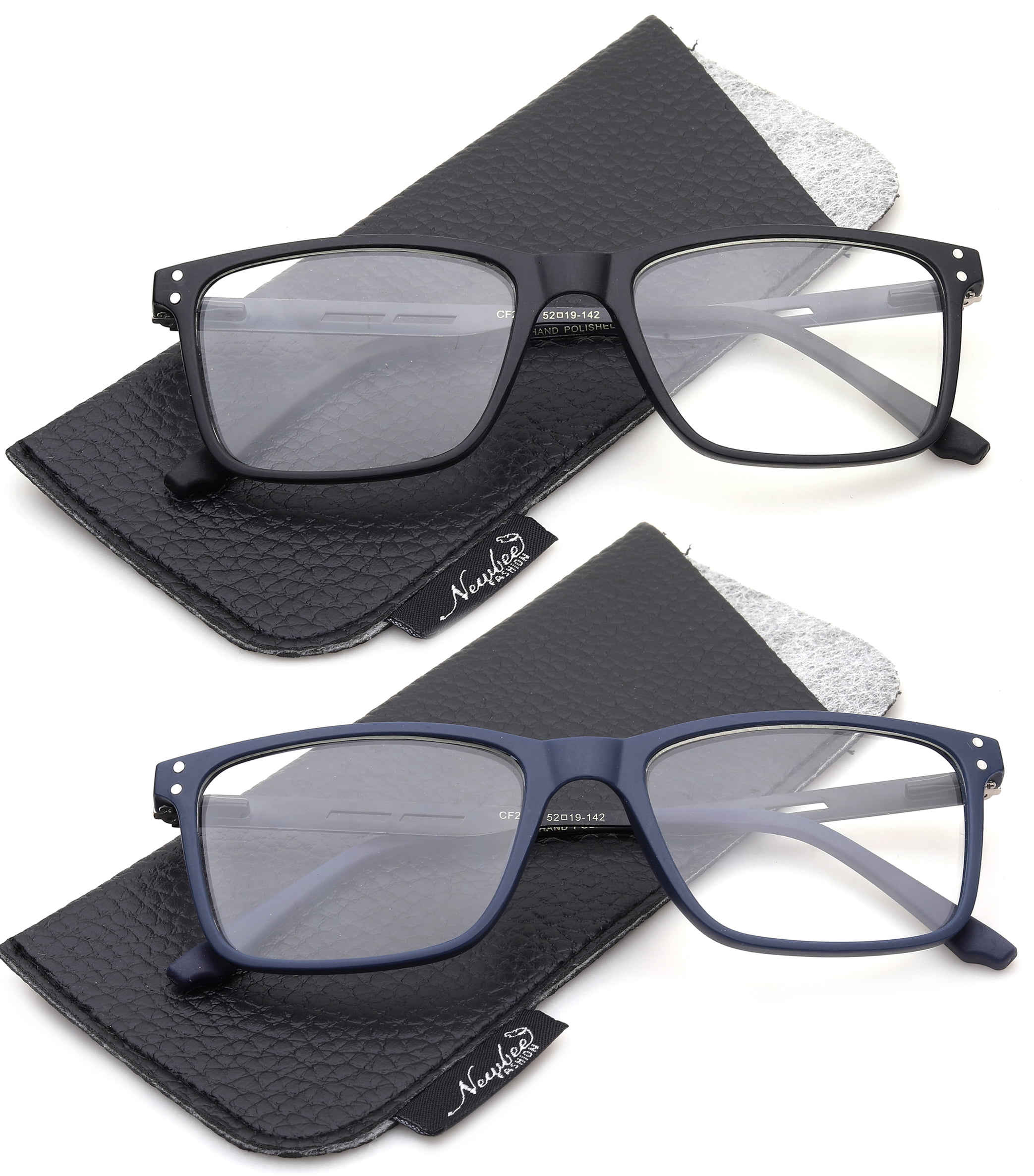 Pairs Unisex Square Clear Lens Glasses