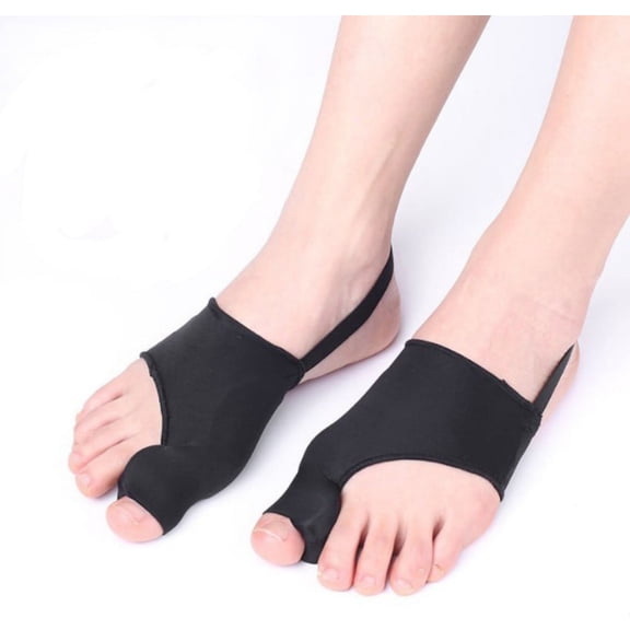 2 Pairs Upgraded Bunion Corrector for Women & Men, Non-Surgical Bunion Toe Corrector Comfortable & Breathable for Day/Night Support, Non-Slip Big Toe Separators for Hallux Valgus Pain Relief, Black