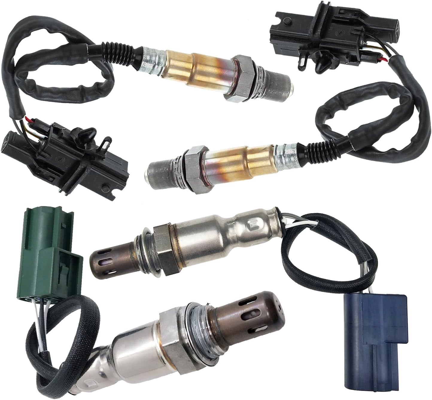 2 Pairs Upstream and Downstream Oxygen O2 Sensors Compatible with Nissan 2005 2006 Frontier,Pathfinder,Xterra V6 4L,Replaces#234-5060 234-4297 234-4313,Set of 4pcs