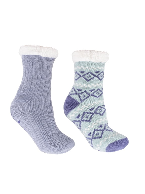 2 Pairs Velvet Rose Socks, Shea Butter and Rose Infused | Sage
