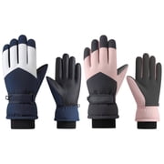 Touchscreen Ski Gloves Winter Warm Windproof Thermal - Anti-Slip Snow Gloves for Men & Women, Cold Weather Waterproof Snowboarding Gloves