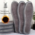 thumbnail image 1 of 2 Pairs Winter Warm Plush Insoles Thicken Faux Fur Fleece Shoes Insert Fluffy Thermal Shoe Pads for Men Women Boot, 1 of 8
