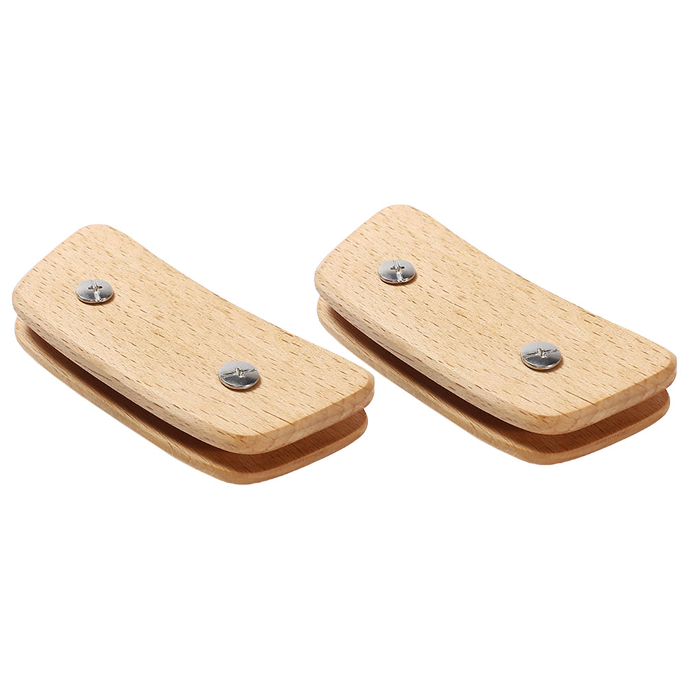 2 Pairs Wok Handle Insulated Covers Frying Pan Handle Sleeves Wooden