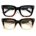 thumbnail image 1 of 2 Pairs Women Bold Oversized Large Reading Glasses Traperzoid Clear Lens Reader 3.25, 1 of 4