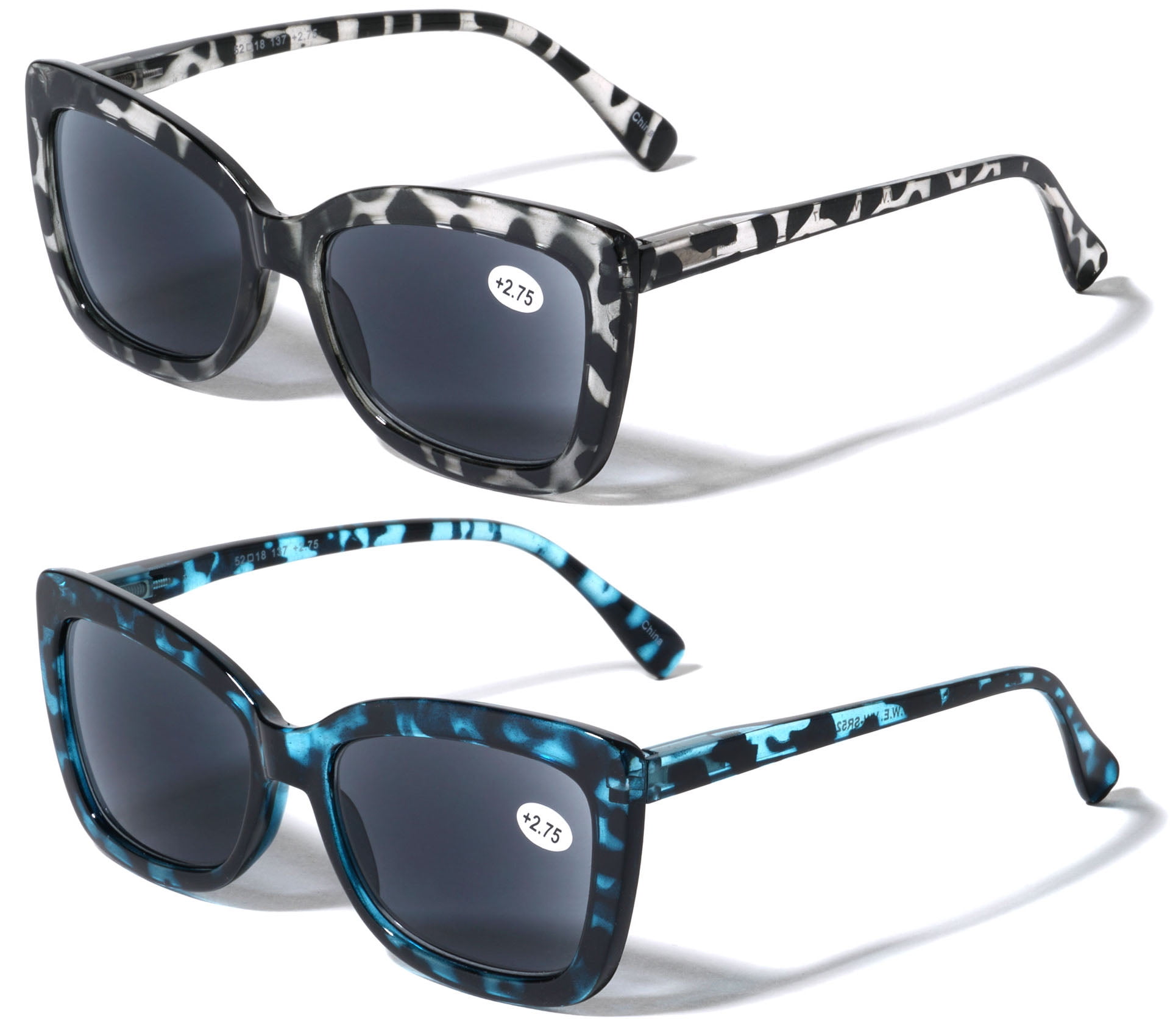 2 Pairs Women Butterfly Outdoor Reading SunGlasses - Tinted  display picture 1