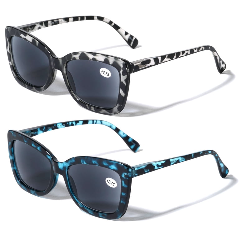 2 Pairs Women Butterfly Outdoor Reading SunGlasses - Tinted  display picture 2