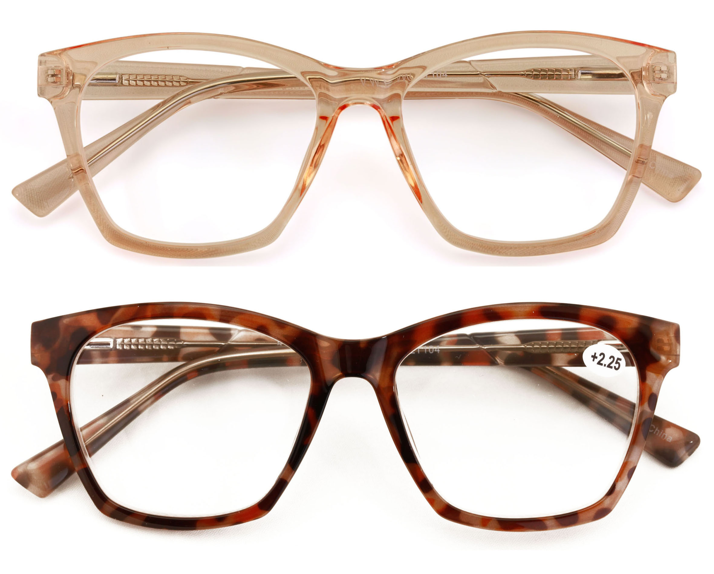 D O G Unisex Clear Lens Rectangle Eyeglasses – Full Rim, Plastic Frame, UV400, Lightweight Optical RX Ready (#354)