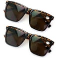 thumbnail image 1 of 2 Pairs Women Oversized BIFOCAl Square Sunglasses Reader - Outdoor Reading Glasses 100% UV +2.25, 1 of 4