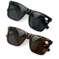 thumbnail image 1 of 2 Pairs Women Oversized BIFOCAl Square Sunglasses Reader - Outdoor Reading Glasses 100% UV +2.50, 1 of 4