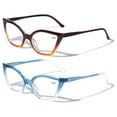 thumbnail image 1 of 2 Pairs Women Pointed Tip Cat Eye Anti-Blue Reading Glasses - Clear Lens UV Protection Computer Readers +1.75, 1 of 4