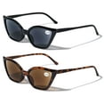 thumbnail image 1 of 2 Pairs Women Pointed Tip Cat Eye Outdoor Reading SunGlasses - Tinted UV Protection Readers Glasses +3.00, 1 of 4