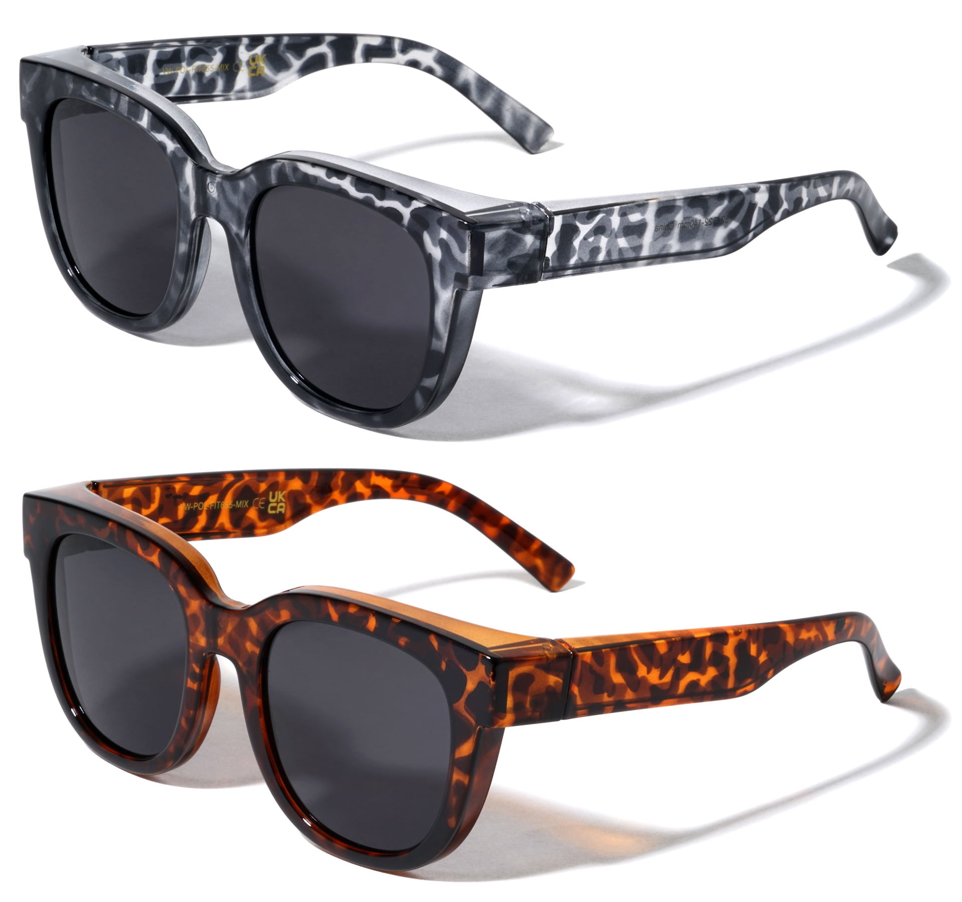 Fit Over Glasses Sunglasses for Women, Polarized UV400 Protection, 2 Pack Amazon.com: Fit Over Sunglasses For Women - Polarized  main image 2