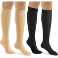 2 Pairs Zipper Copper Compression Socks for Women & Men Circulation 15