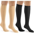 thumbnail image 1 of 2 Pairs Zipper Copper Compression Socks for Women & Men Circulation 15-20 mmHg - Better Blood Flow, Swelling , Best Support for Medical, Running, Nursing, 1 of 6