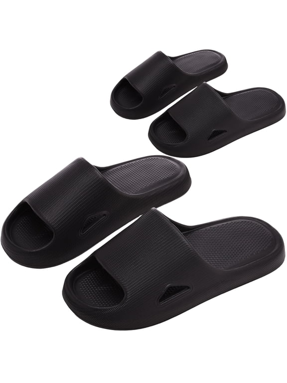2 Pairs cloud slides for men Men‘s Shower Shoes EVA Anti-Slip Shower Shoes with Drainage Holes for Indoor Outdoor Bathroom Pool Use