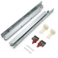 thumbnail image 1 of 2 Pairs knobelite 18 Inch Undermount Drawer Slides, Self Soft Close Full Extension Drawer Rails Concealed Drawer Runners Adjustable Locking Devices Mounting Brackets Screws Included, 1 of 6