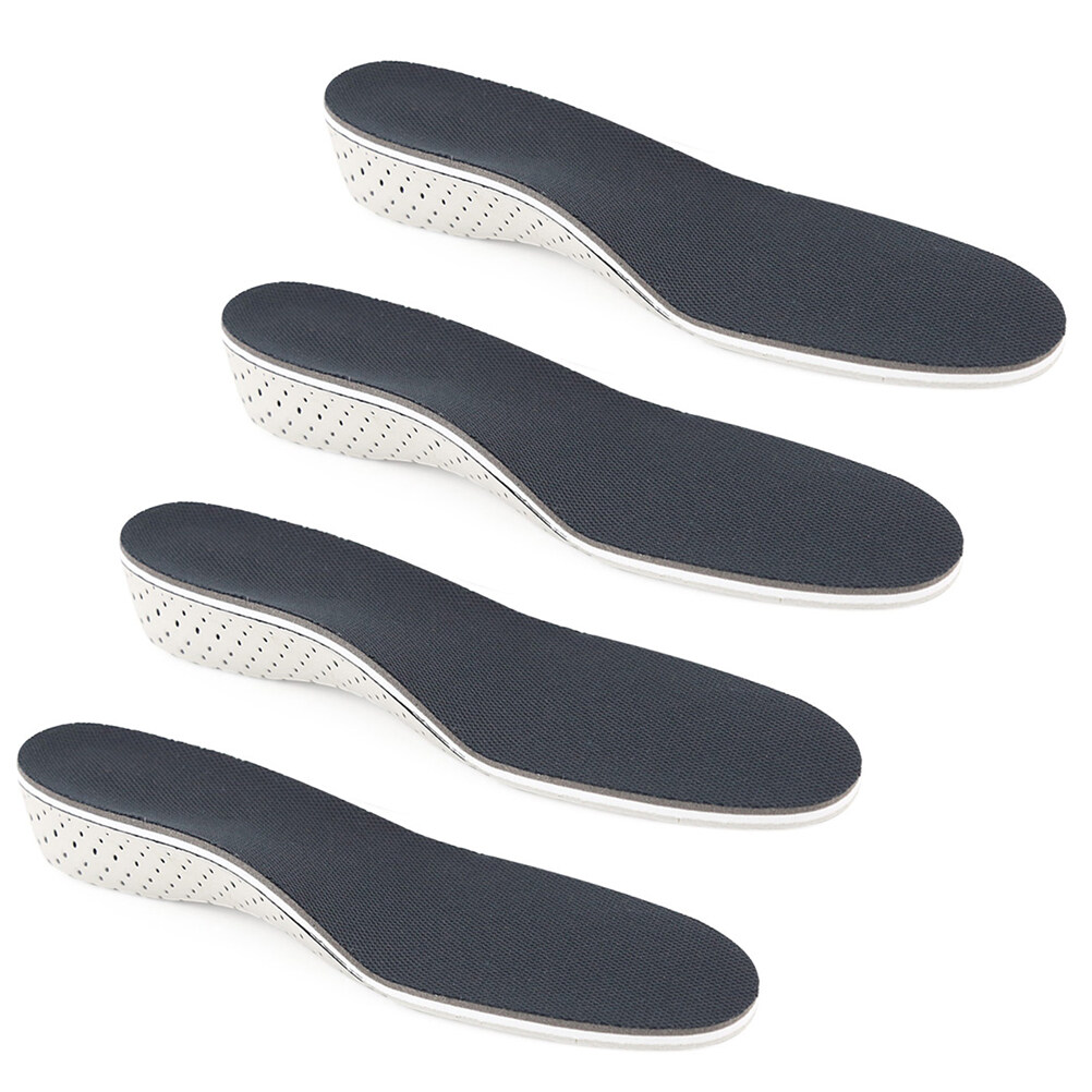 2 Pairs of 4cm Height Increase Insole Heel Inserts Invisible Shoe Lifts