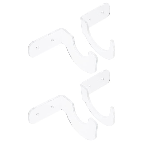 2 Pairs of Acrylic Baseball Bat Display Racks Bat Display Stands Display Racks