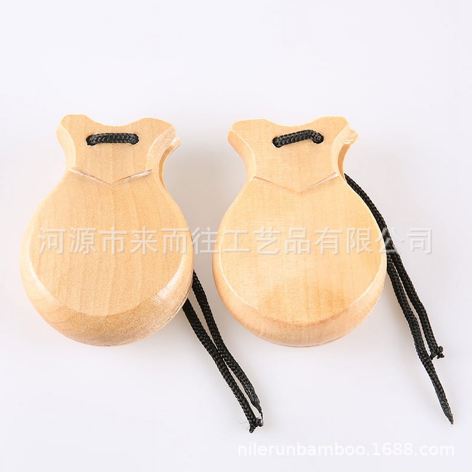 2 Pairs of Small Finger Rhythm Wooden Musical