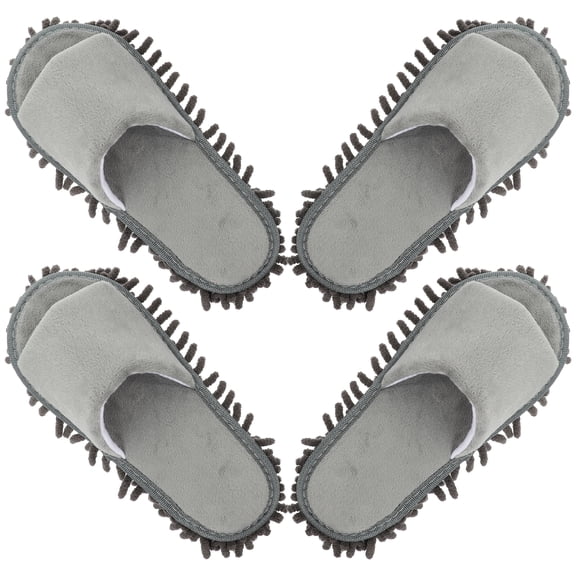 2 Pairs of Household Mop Slippers Shoes Covers Reusable Mop Covers Floor Cleaning Mop Slippers