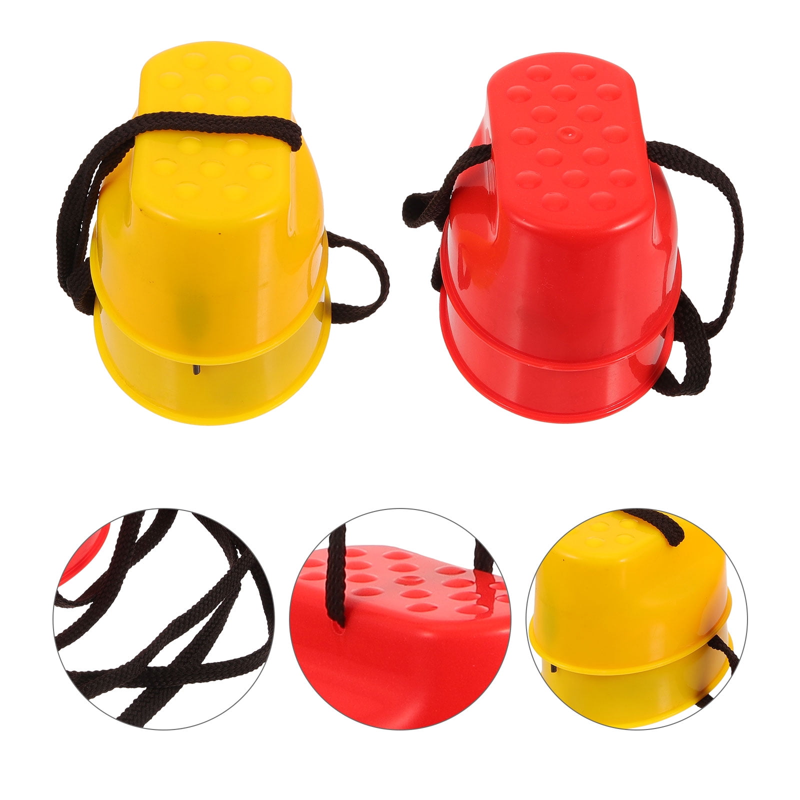 2 Pairs of Kids Stilts Kindergarten Stepper Toy Interactive Balance Toy