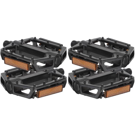 2 Pairs  of Mountain Bike Reflective Foot Boards Sturdy Foot Pedals Foot Boards for Cycling