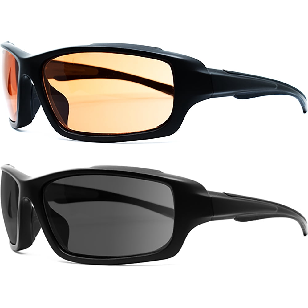 2 Pairs of Raze SR-1 ANSI Z87 Safety Glasses Black Frames with