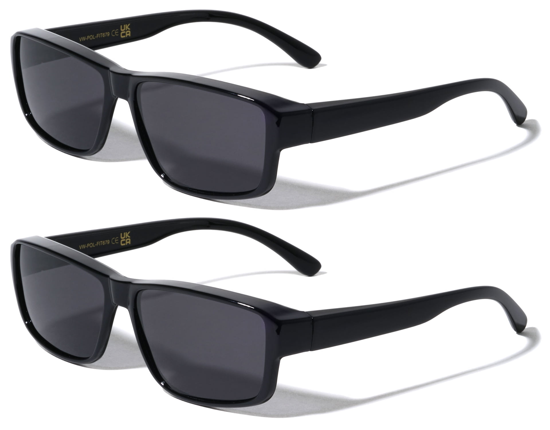 Fit Over Sunglasses 2 Pack Polarized UV Protection Over Glasses Myiaur Polarized Fit-Over Sunglasses – 2 Pack, Wrap-Around  main image 3