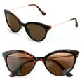 thumbnail image 1 of 2 Pairs of Womens Fully Magnified Outdoor Reading Sunglasses - Full Tint Readers Cateye Tortoise +1.00, 1 of 3