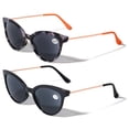 thumbnail image 1 of 2 Pairs of Womens Fully Magnified Outdoor Reading Sunglasses - Full Tint Readers Cateye Tortoise +2.75, 1 of 3
